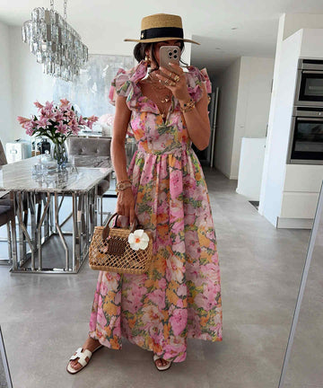Semila dress flower - R10753