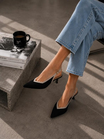 Tasla Slingback Black  - MM26