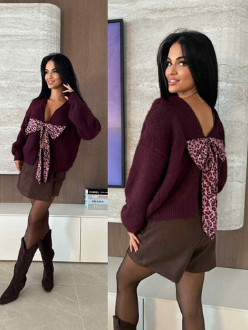 Caboy Leo Knit Bordeaux - AT8534