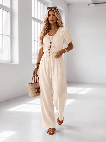 Maxa jumpsuit beige