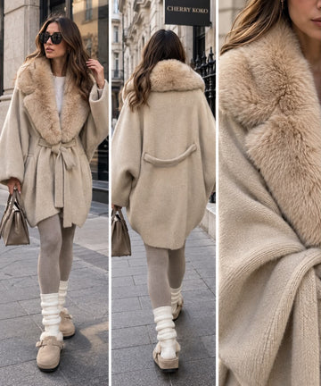Sassia fur coat Beige- 10072