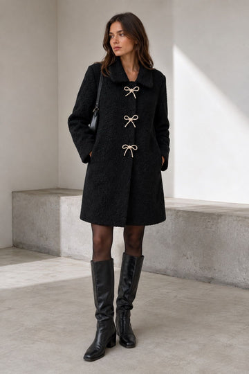 Pinka teddy jacket Black