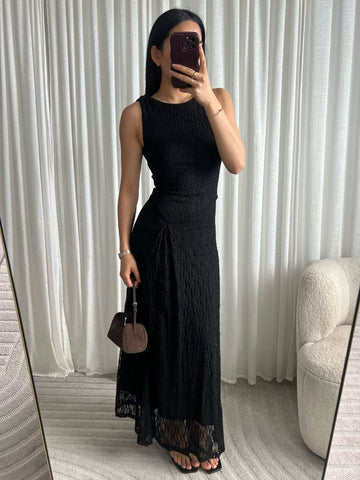 Quvat lace dress black - EP197 556