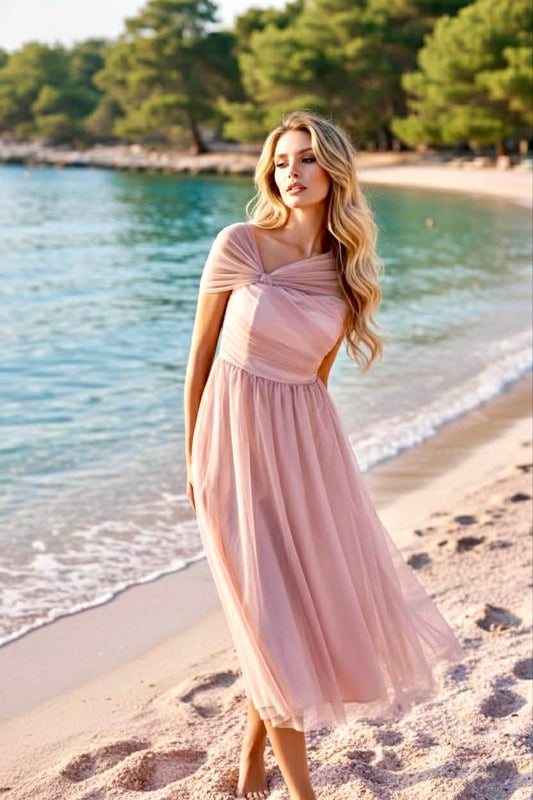 Molka dress Dark pink     - 23378