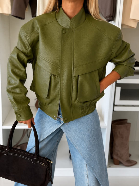 Belah jacket green - CV2202