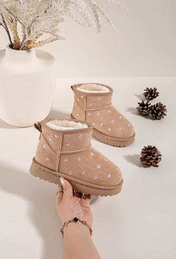 Kiddie karla boots beige heart - 20401 202020