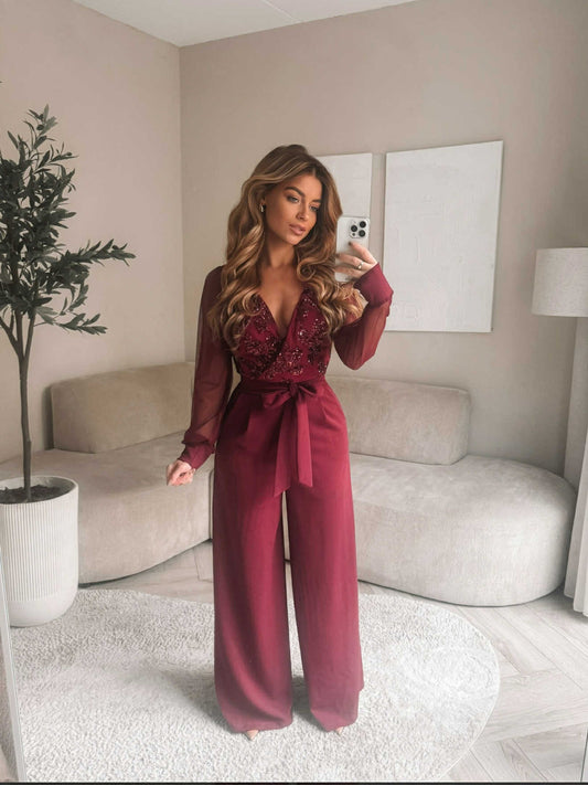 Marta jumpsuit red - 6192