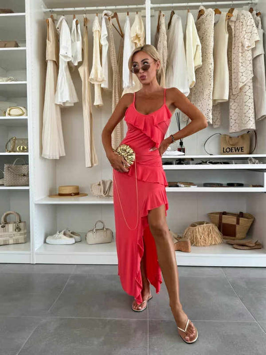 Miran dress corail - A1077