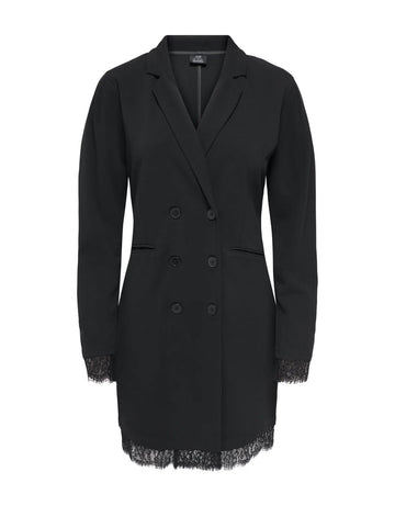 JDY CATIA LACE BLAZER DRESS BLACK