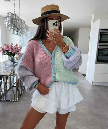 Benida knit rosa/green- 31069