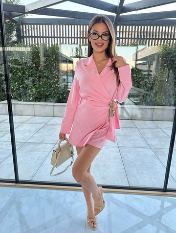Italia blazer dress rosa  -