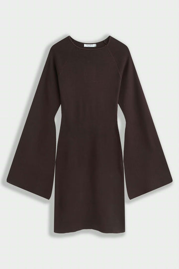 Ammy sweat dress brown - QT91066
