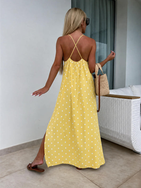 Wita dot dress yellow 6097 556