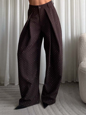 Klovah simili pants Brown- M935