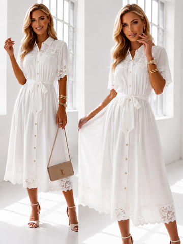 Nelane dress white  556