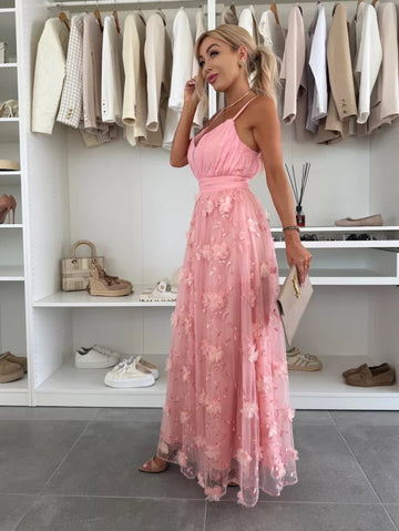 Semanta lux dress rose ccq