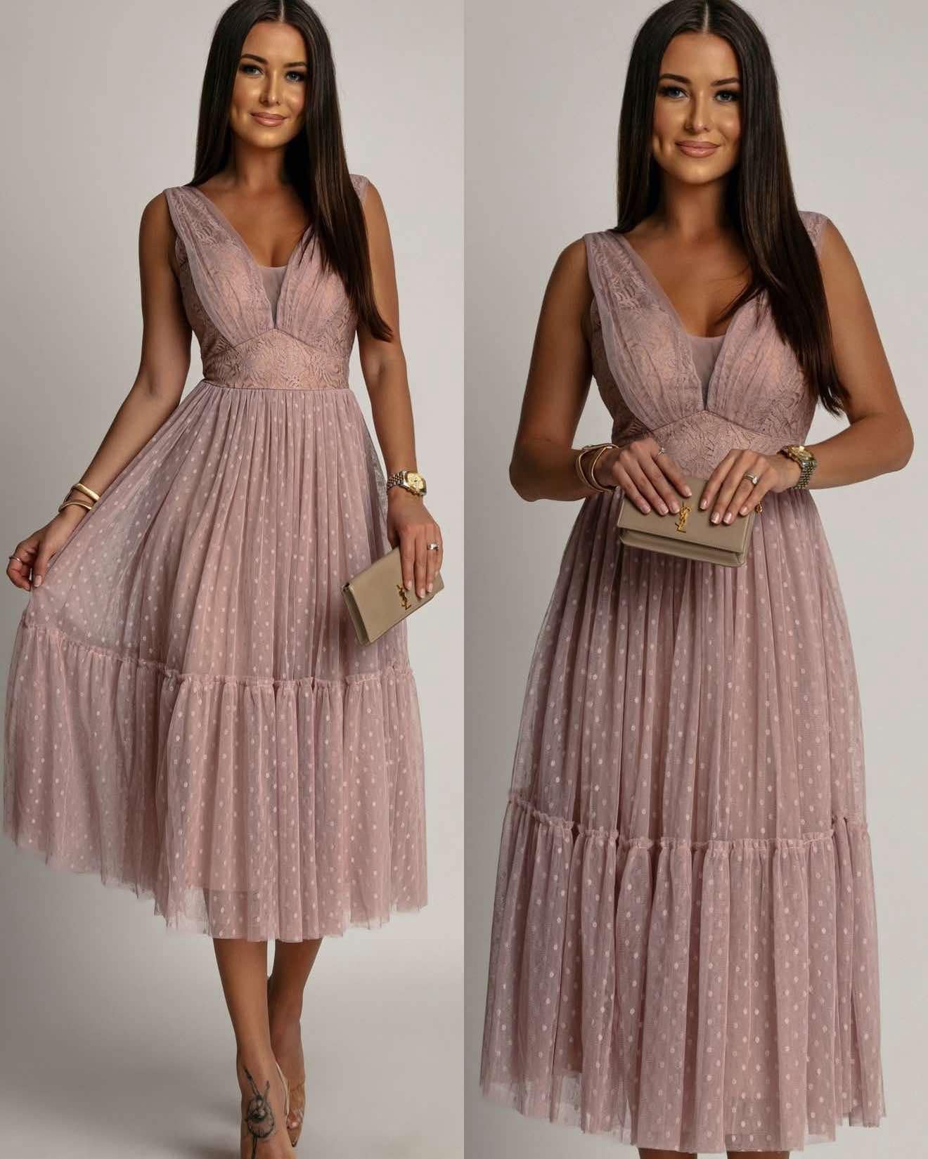 Ikka dress nude   - 23097
