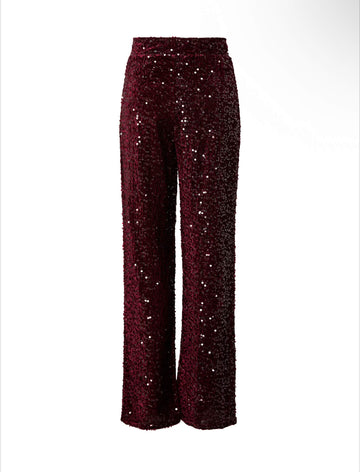 PCKAM HW WIDE PANT BC Bordeaux 556