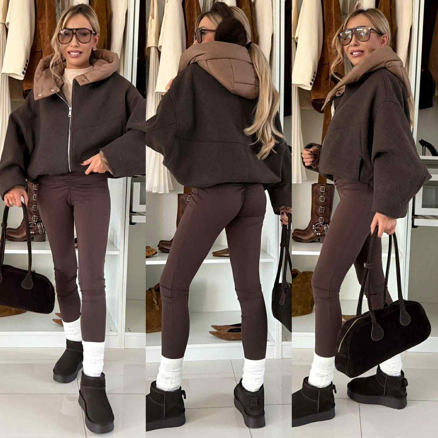 Bridget jacket brown - OX9085