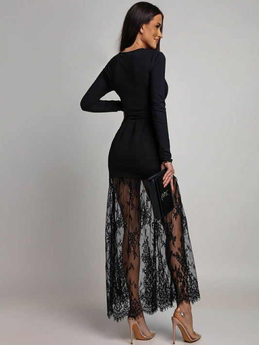 Phoebe Lace skirt black  - 3895