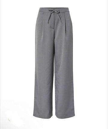 PCFALKA MW PINSTRIPED TIE PANTS grey 556