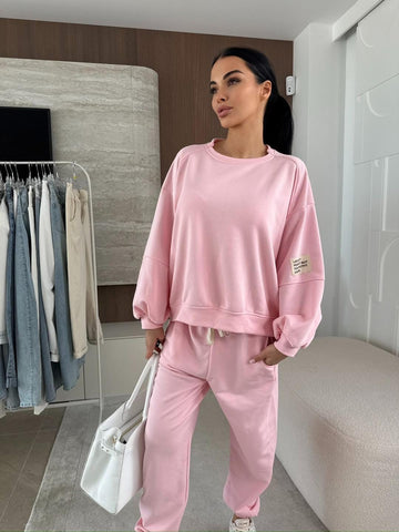 Eddel 2-PIECES SWEAT sæt rosa