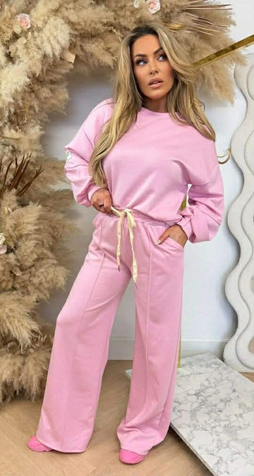 Maddy 2-PIECES SWEAT sæt rosa