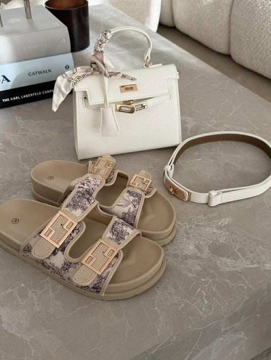Trilli slippers Beige mix - 1141