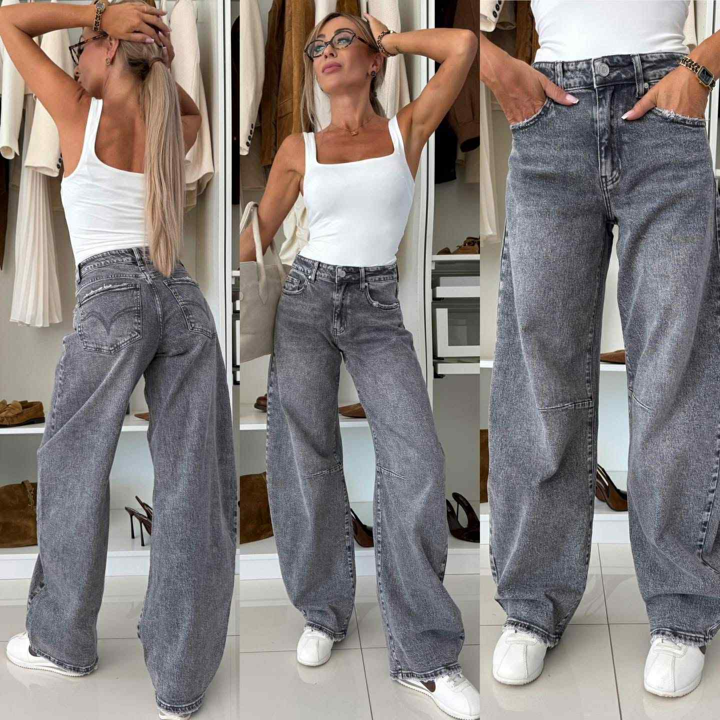 Dienne ballon jeans Grey - W3717