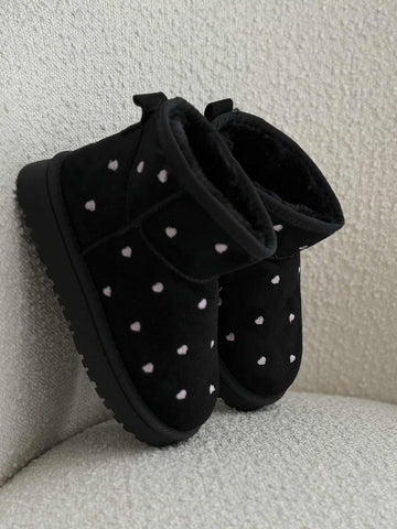 Kiddie boots heart black