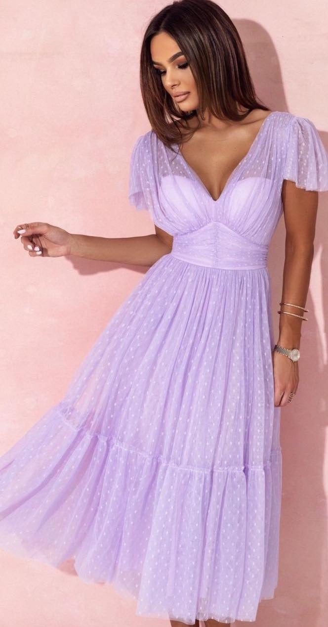 Ritte dress purple - 23375