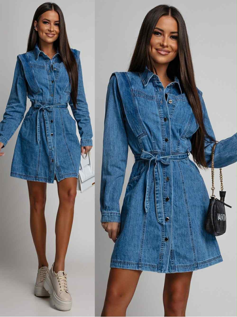 Jaylin denim dress blue -  C10863