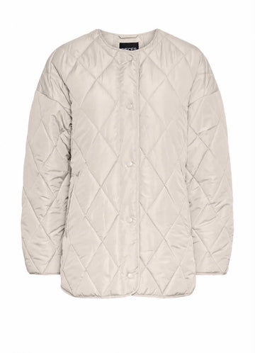 PCSTELLA QUILTED JACKET NOOS BC SILVER GRAY