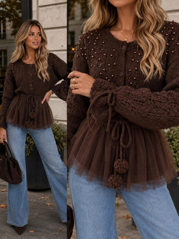 Nolinaki cardigan brown - W59123