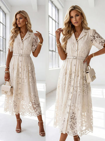 Della lace dress - W52676