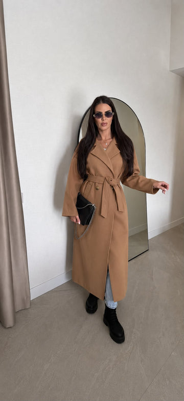 Kayla trenchcoat camel- 6331