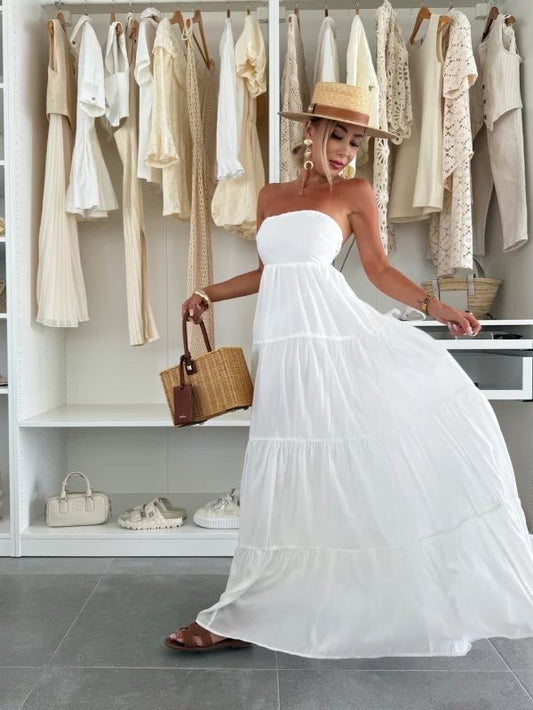Zens dress white  -L1756