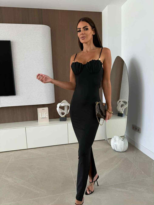 Musling dress Black