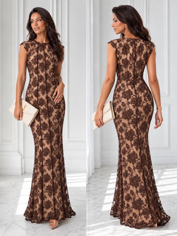 Macci dress brown - 16145