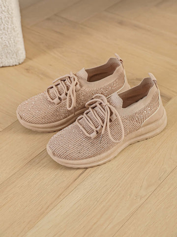 Salline simili sneakers khaki - AA313