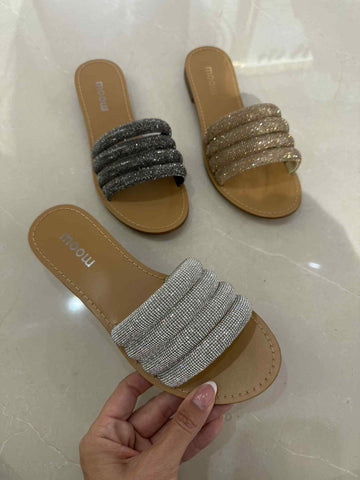 Tonic slippers silver 12345