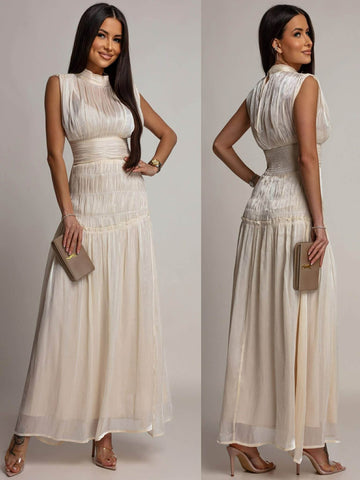 Karen dress light beige  - WZ21159
