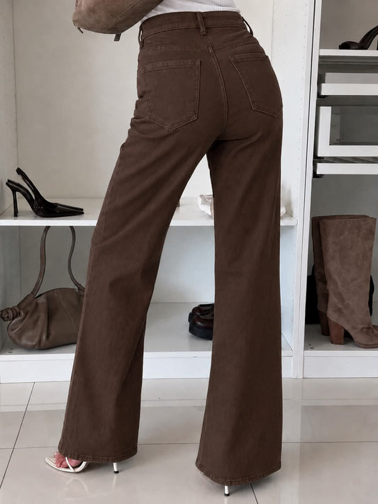 Nikola jeans brown - Q194