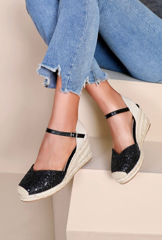 Ovilina kilehæle Black glitter
