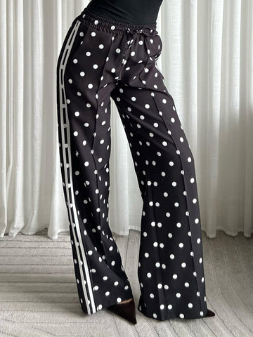 Loriza dot pants black - M839