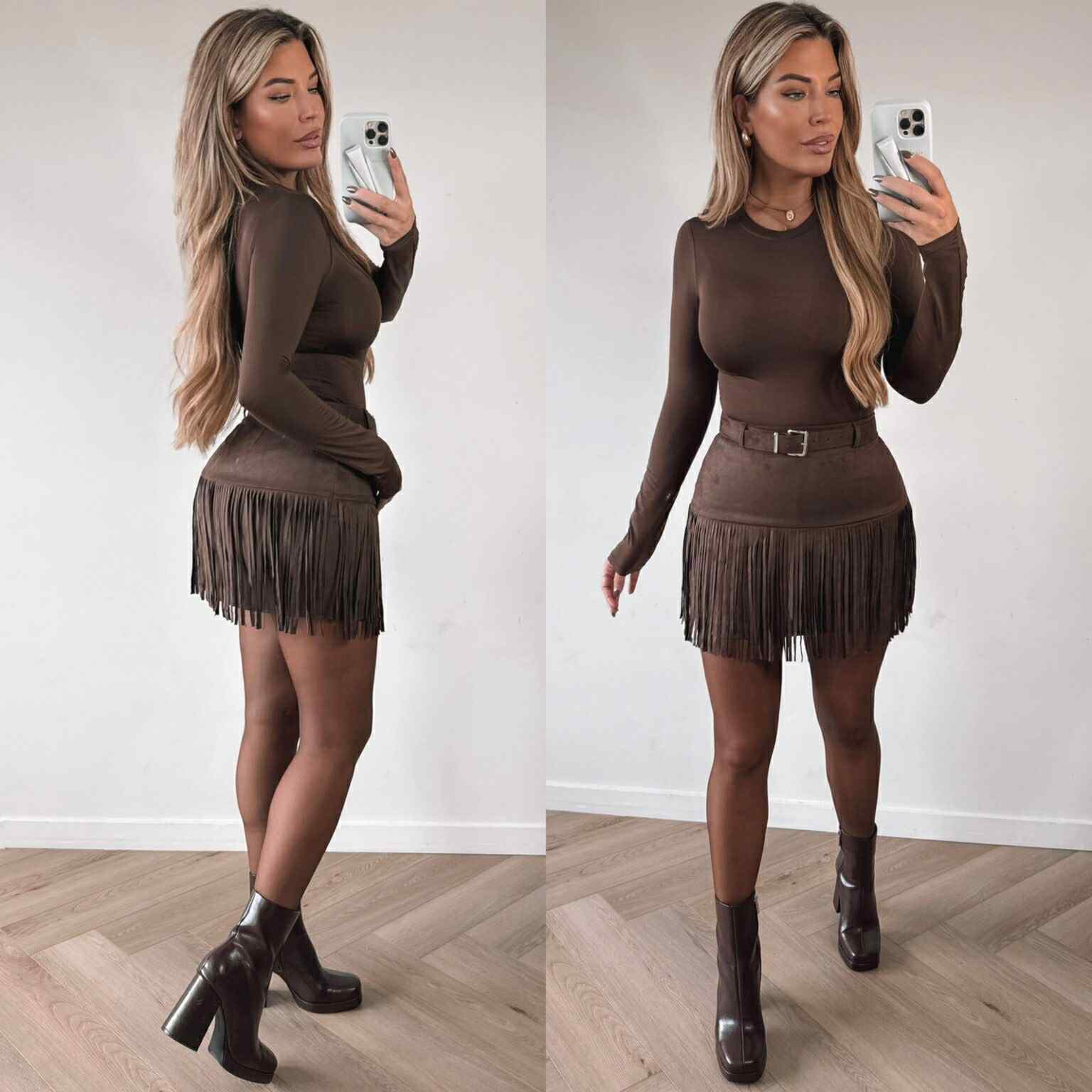 Charlie skirt choko - W43832