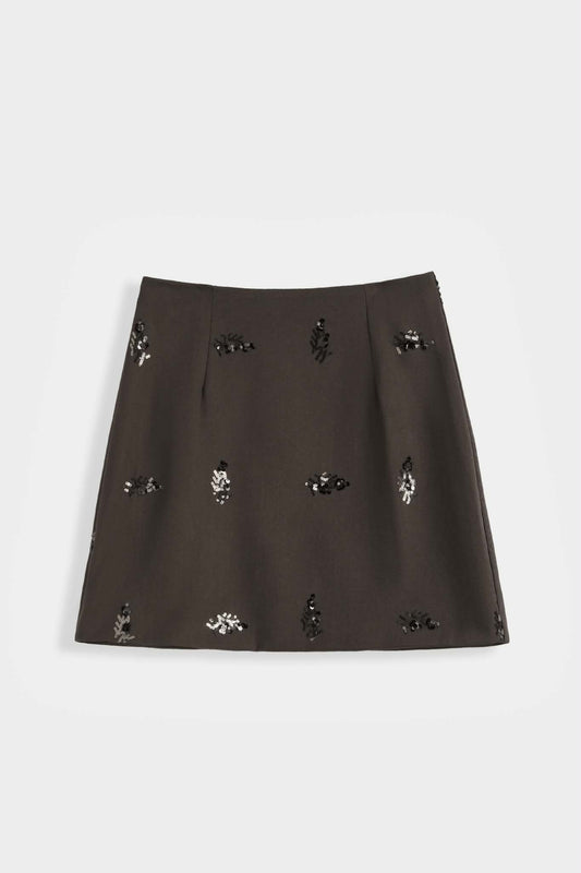 Pearla skirt brown - PS9820