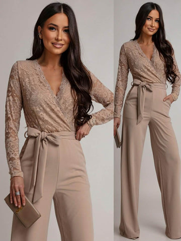 Byswan jumpsuit Beige   - HS10382