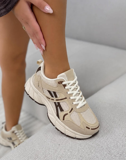 Millie sneakers beige - 88-138