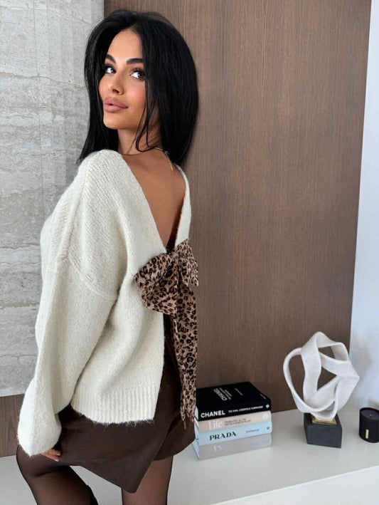 Caboy Leo Knit Beige  - AT8534